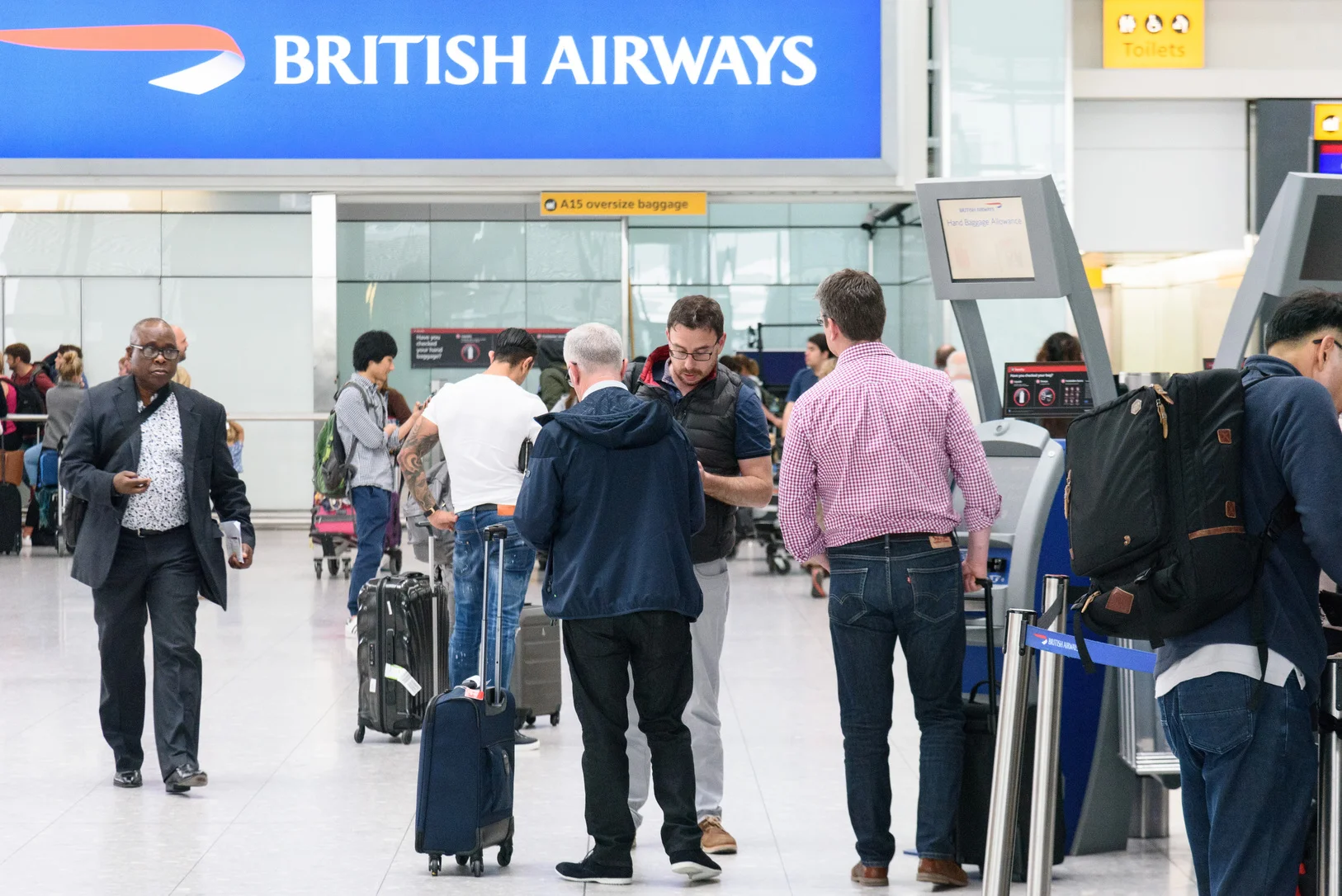 London, United KIngdom – May 29 : British Airways Passengers face delayed flights at Heathrow Airport
