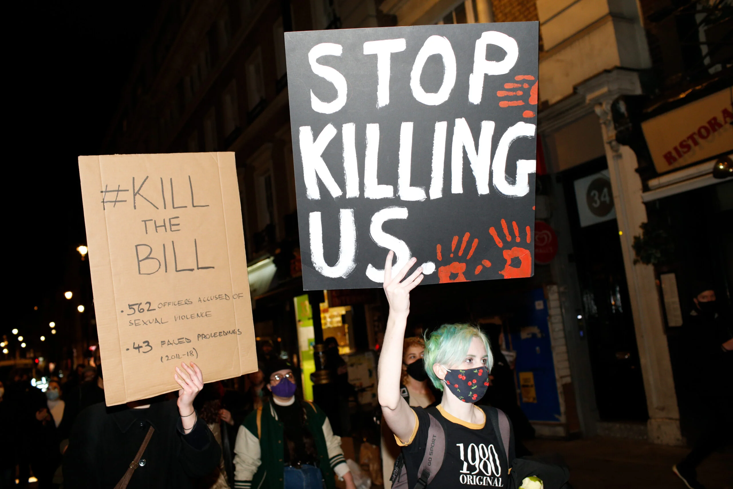 Violence against women protest in London