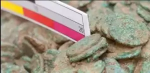 الملكة تبيع أكبر كنز من العملات النادرة من العصر الحديدي(المصدر:AlwanElwatan)