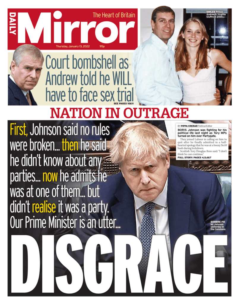 الصحف تهاجم جونسون لاكتفائه بالاعتذار عن فضيحة حفلته فترة الإغلاق