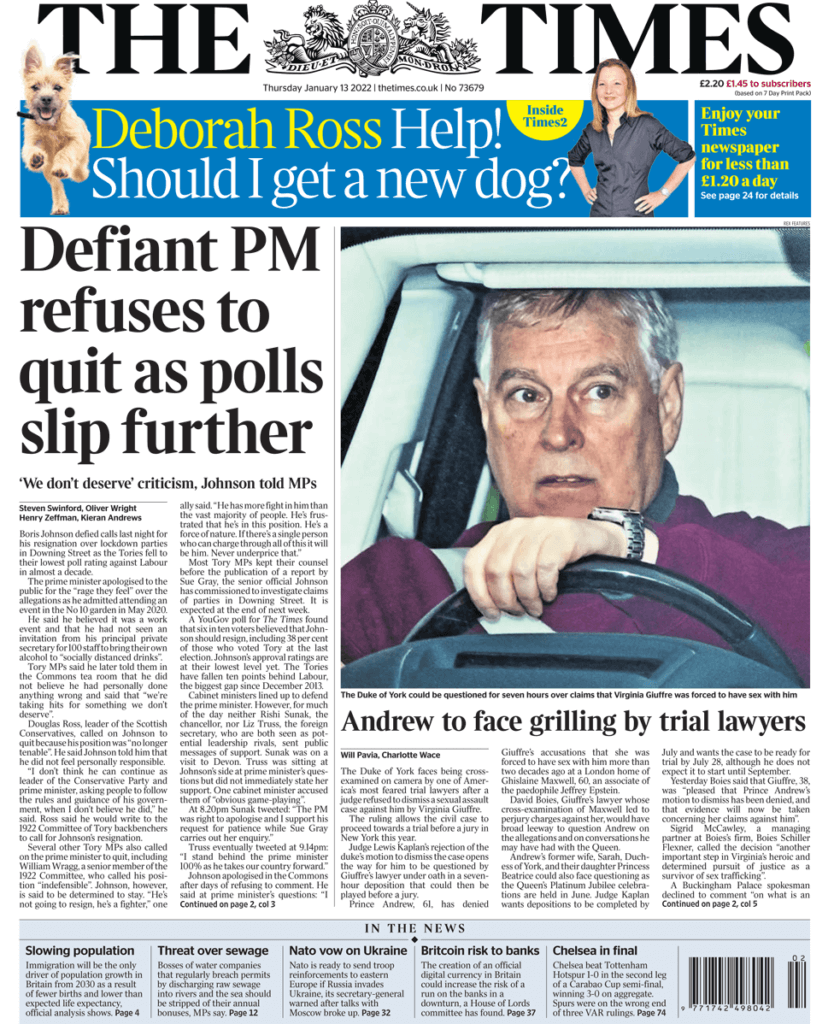 الصحف تهاجم جونسون لاكتفائه بالاعتذار عن فضيحة حفلته فترة الإغلاق