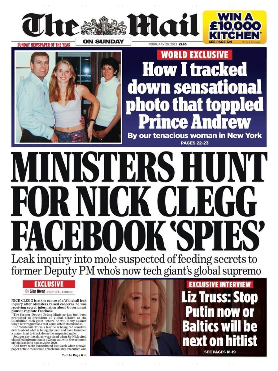 أبرز ما تناولته الصحف البريطانية ليوم الأحد 20 فبراير 2022