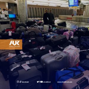 مطار هيثرو غارق بالحقائب