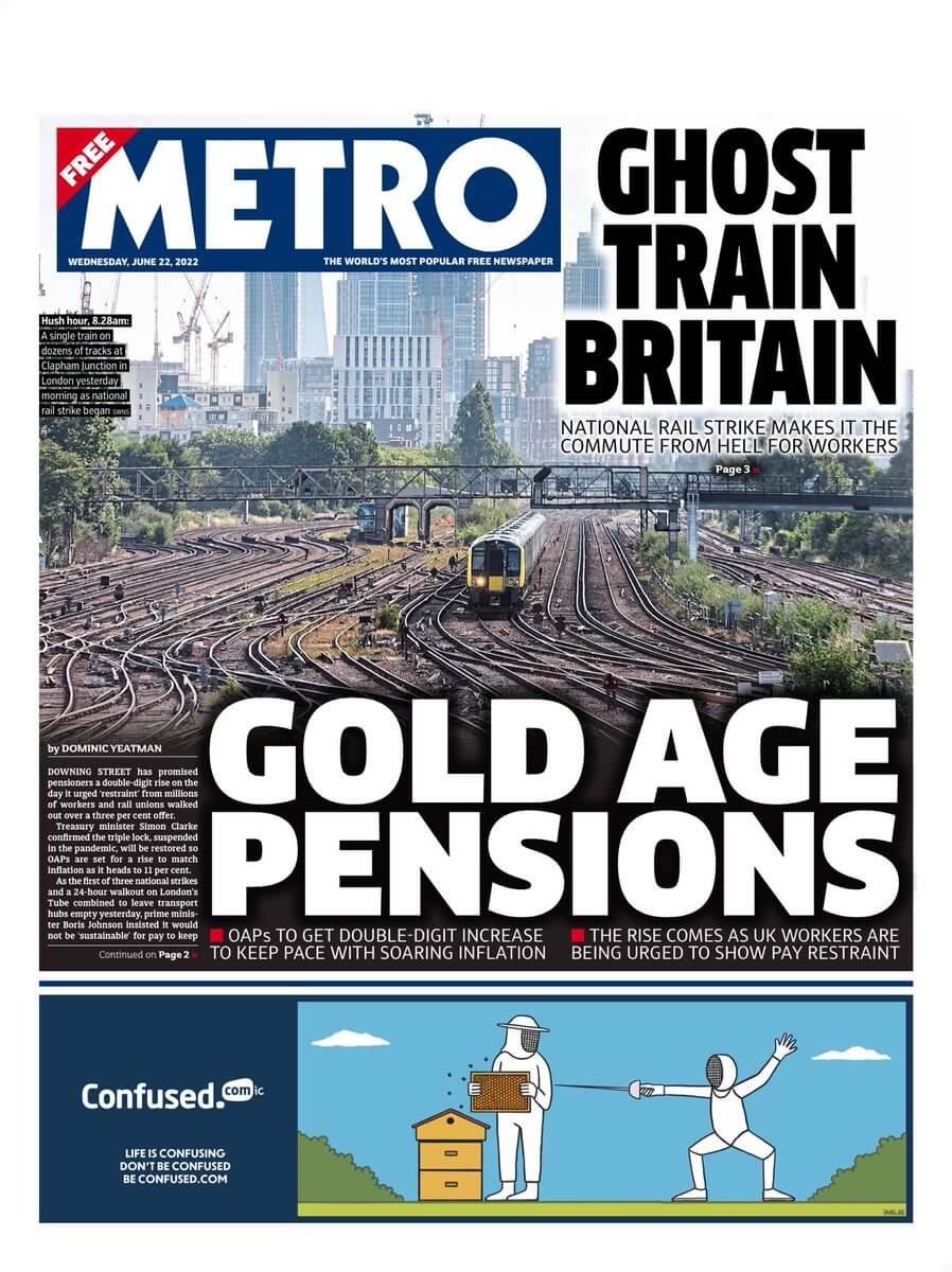 مقدمة صحيفة مترو ليوم الأربعاء 22 يونيو 2022