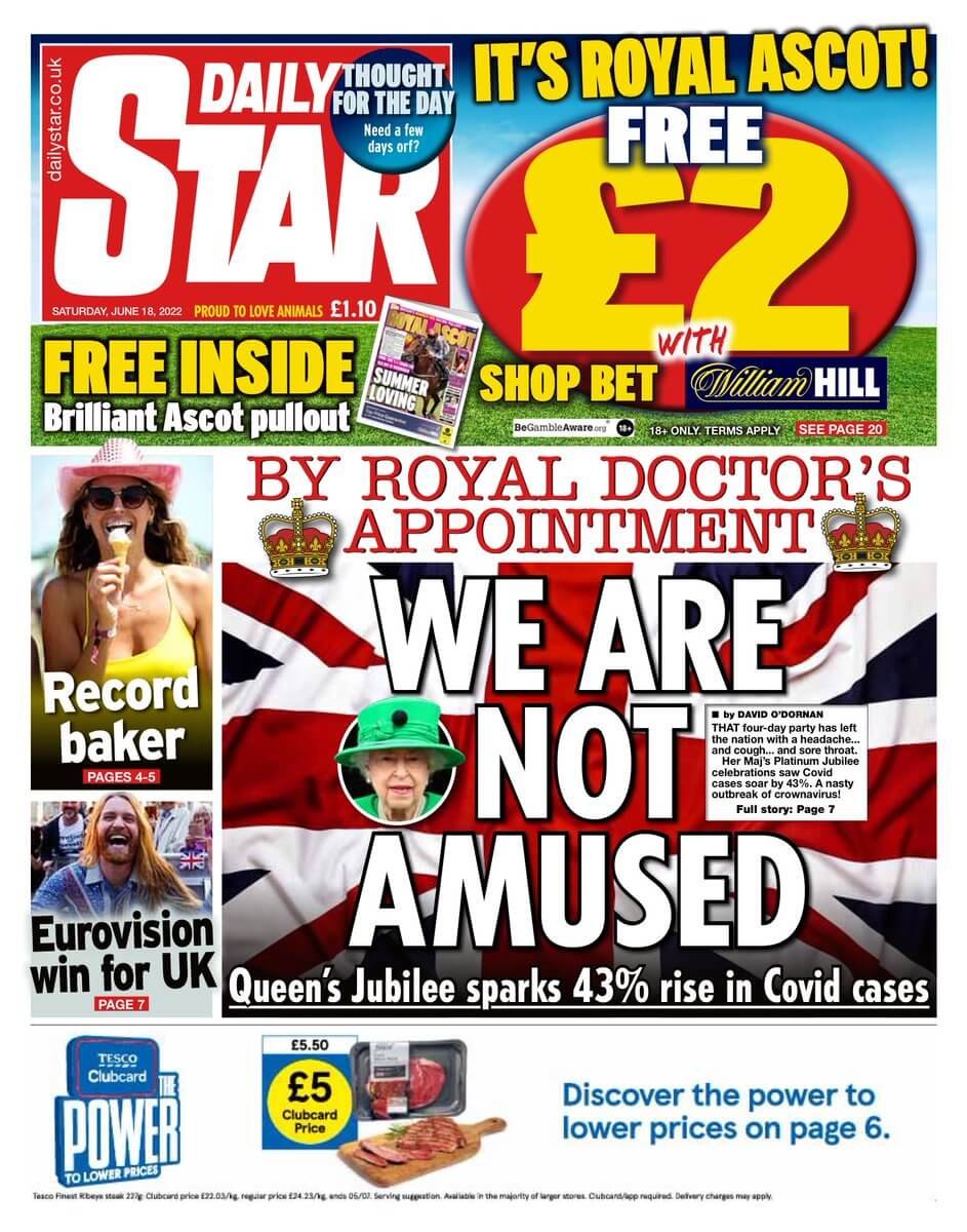 مقدمة صحيفة ديلي ستار ليوم السبت 18 يونيو 2022