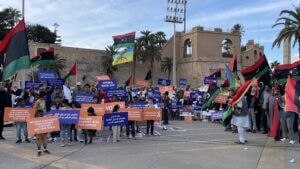 Protest In Libya Against The Candidacy Application Of Saif Al-islam Al-gaddafi And Khalifa Haftar