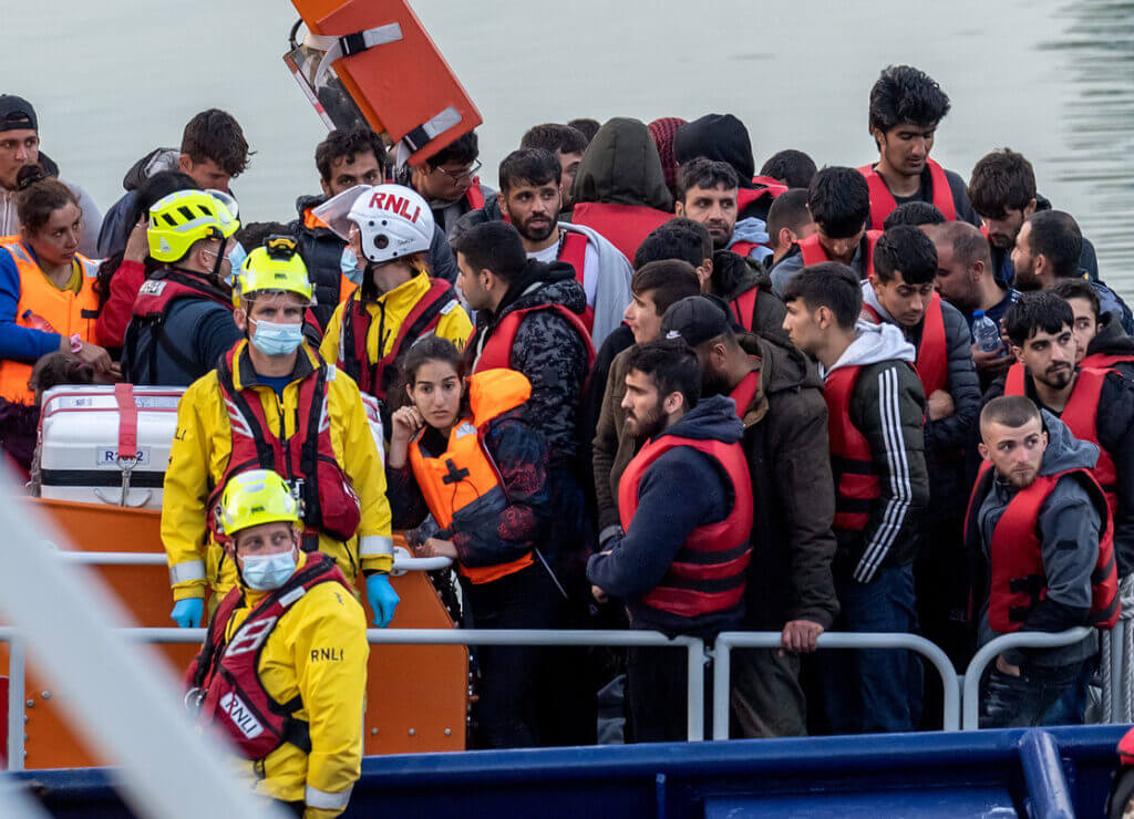 Channel Crossings: Migrants Brought Ashore In Dover