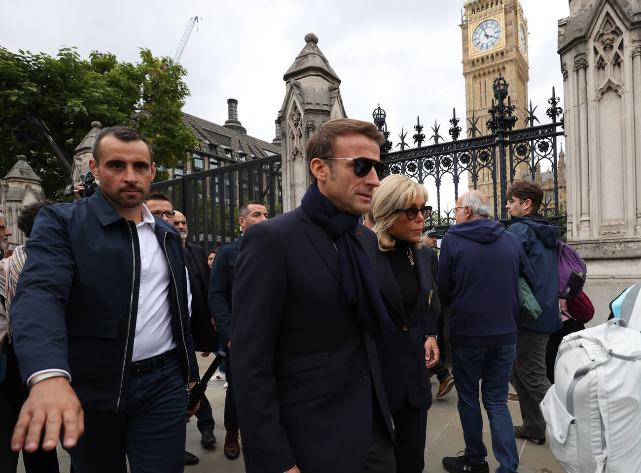French President Emmanuel Macron In London