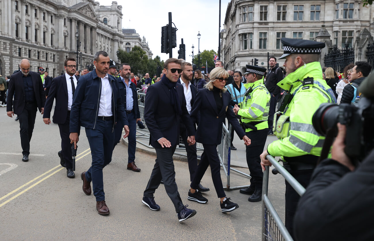 French President Emmanuel Macron In London