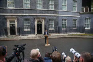 Rishi Sunak in his first speech.