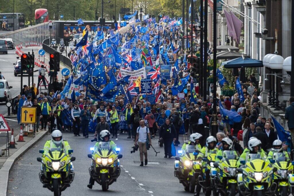 مظاهرة حاشدة في لندن