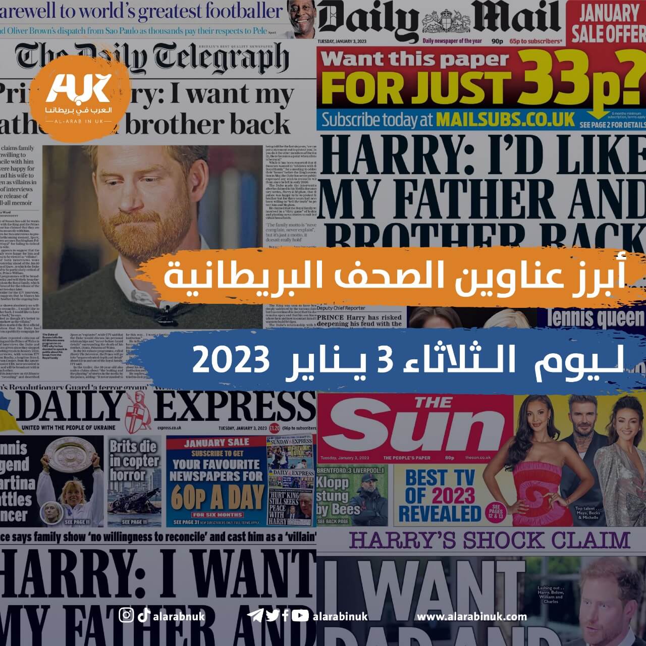 عناوين الصحف البريطانية