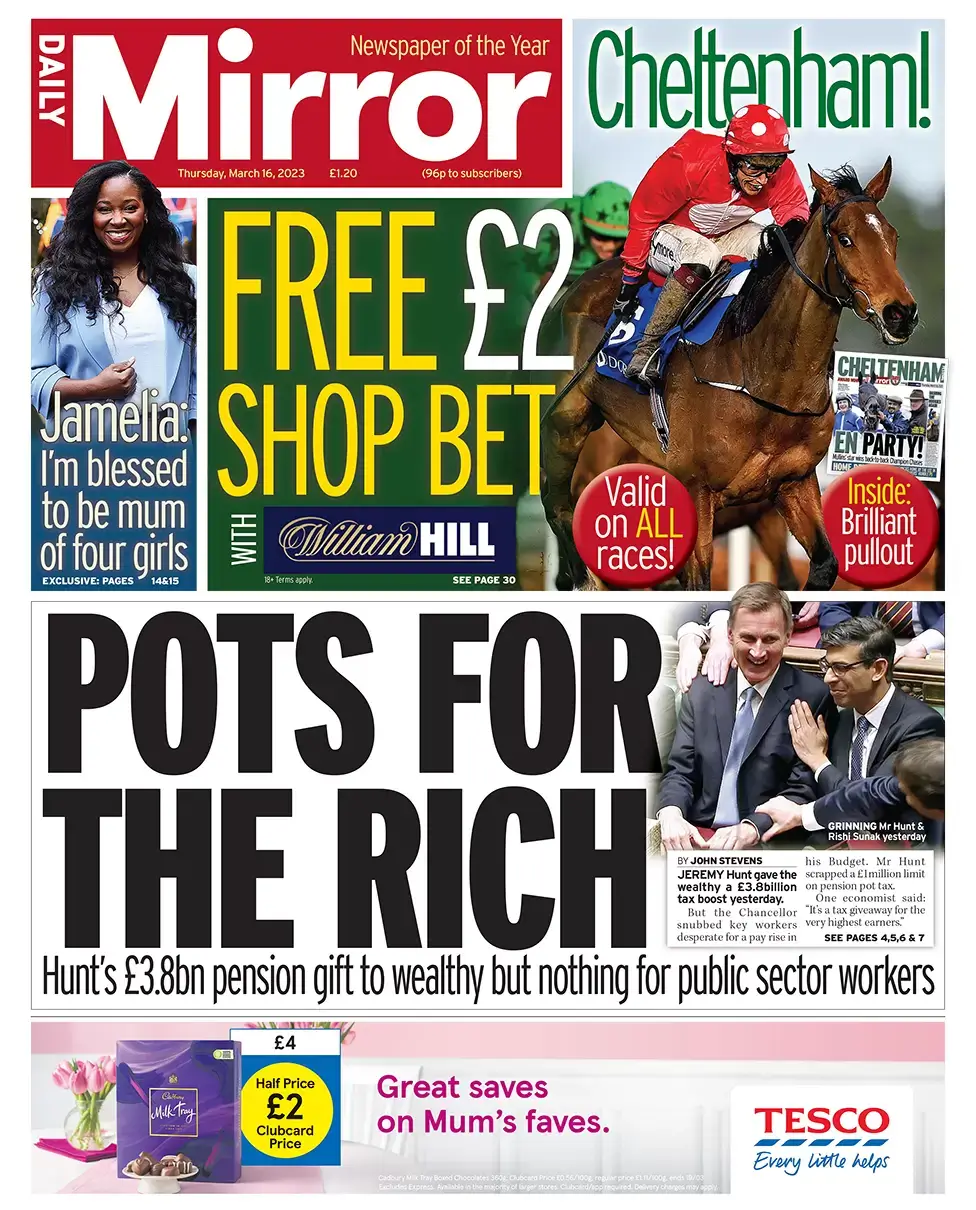 عناوين الصحف البريطانية