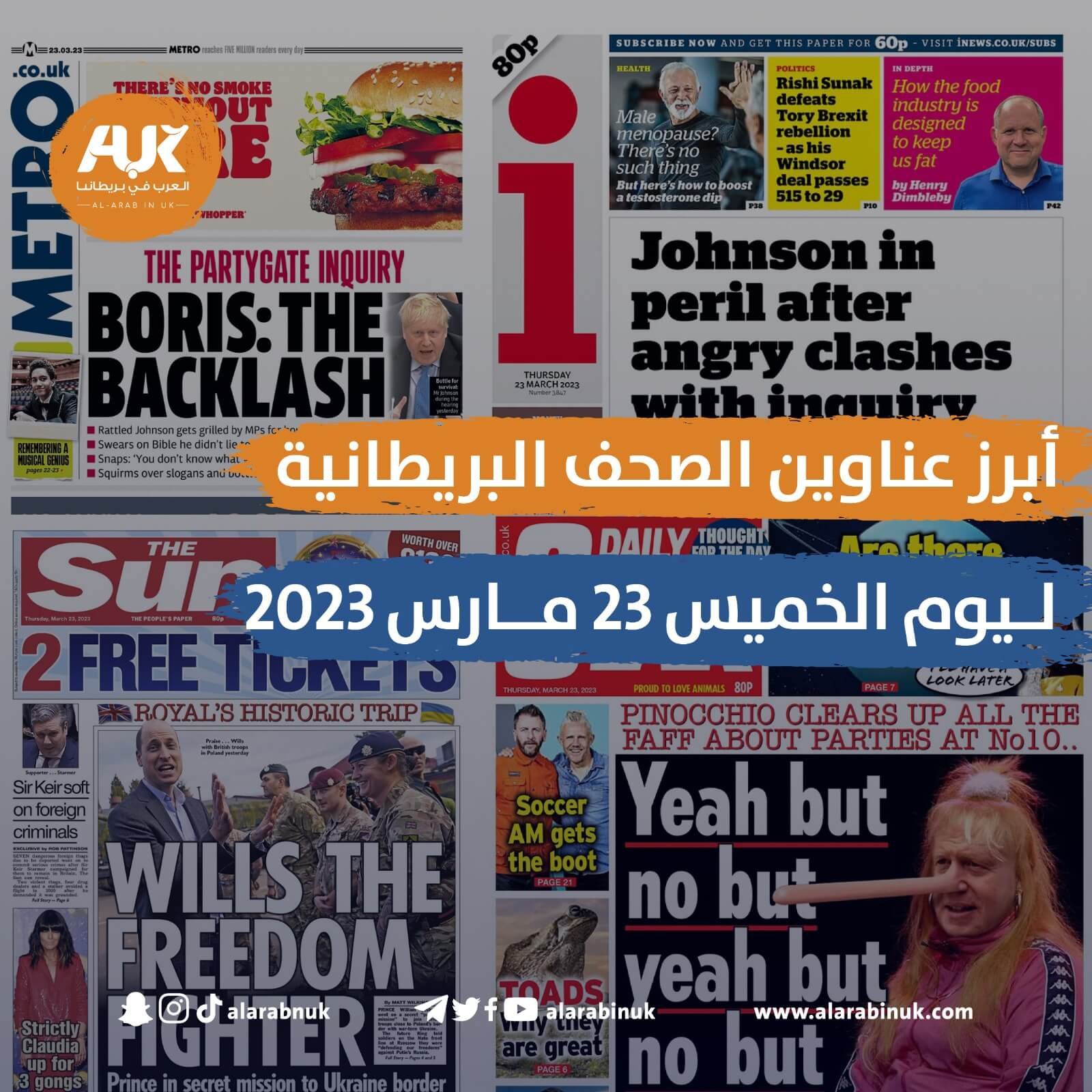 عناوين الصحف البريطانية