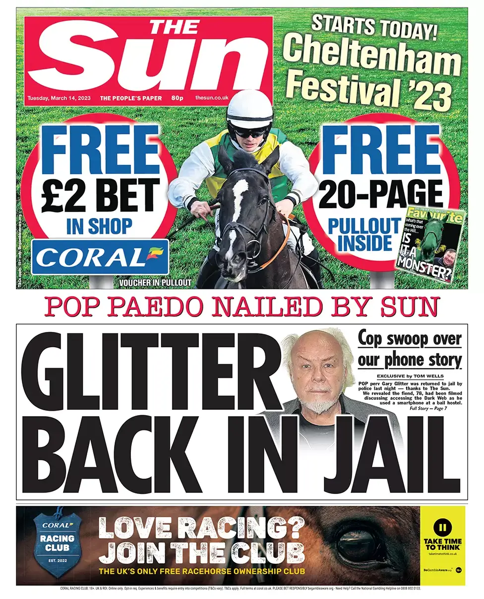 عناوين الصحف البريطانية: صحيفة الصن 