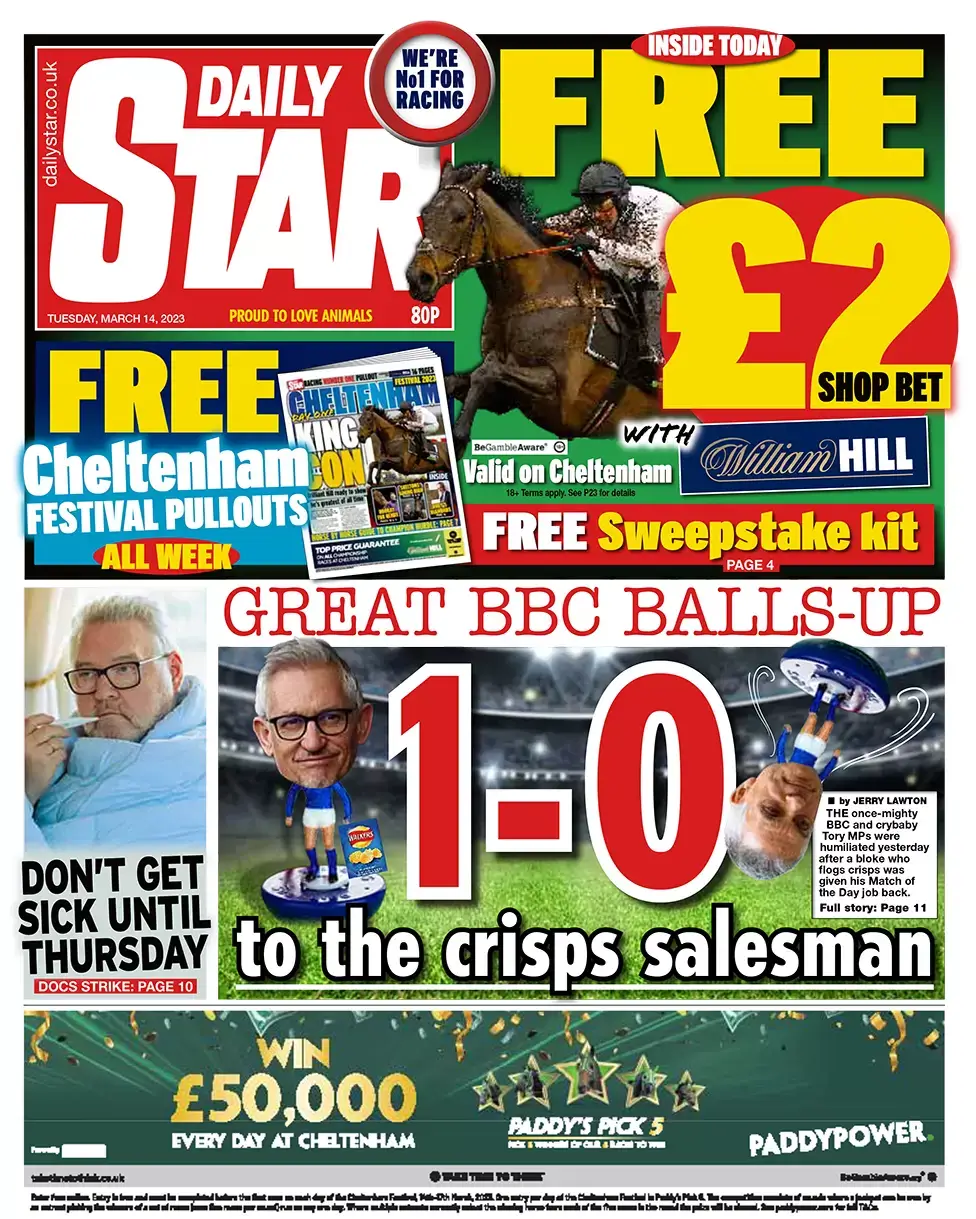 عناوين الصحف البريطانية: صحيفة الديلي ستار 