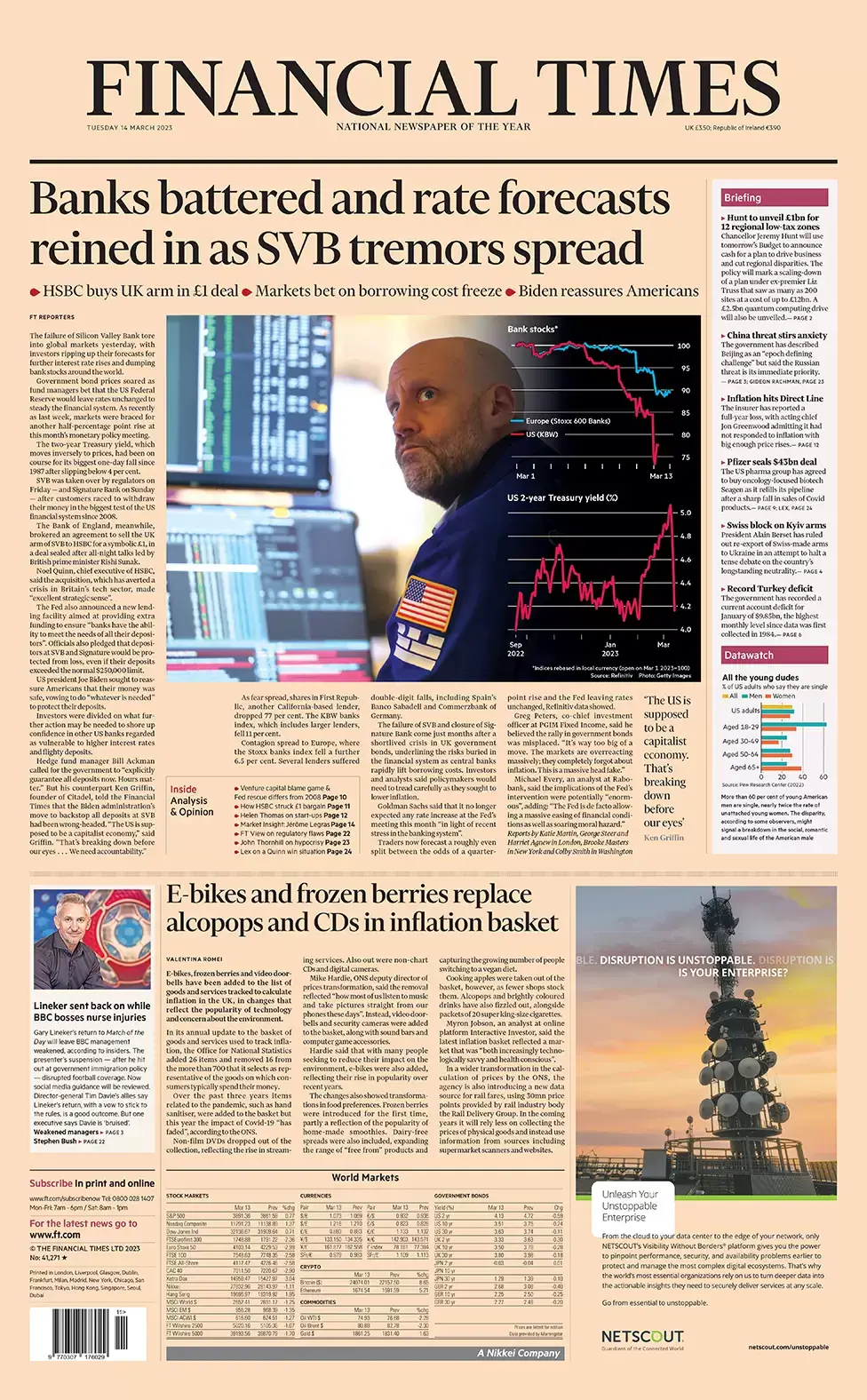عناوين الصحف البريطانية: صحيفة فاينانشيال تايمز