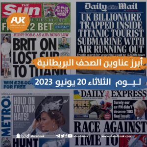 عناوين الصحف البريطانية