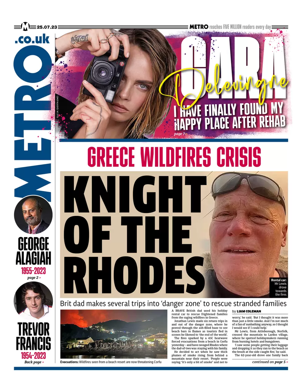 عناوين الصحف البريطانية- المترو