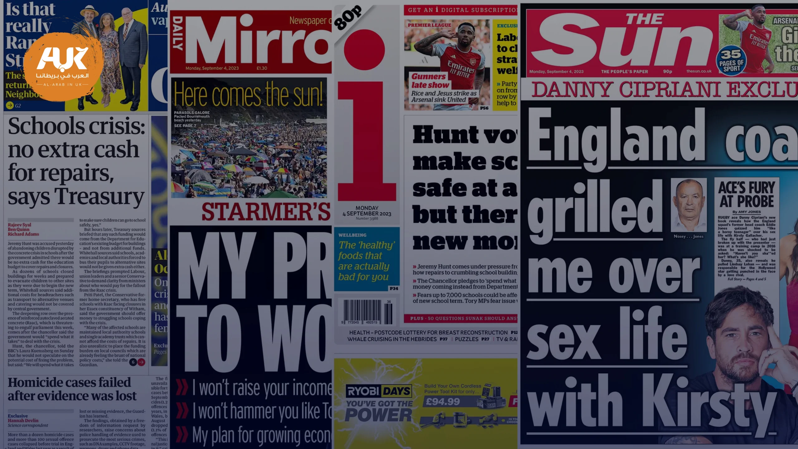 أبرز عناوين الصحف البريطانية ليوم السبت 30 سبتمبر