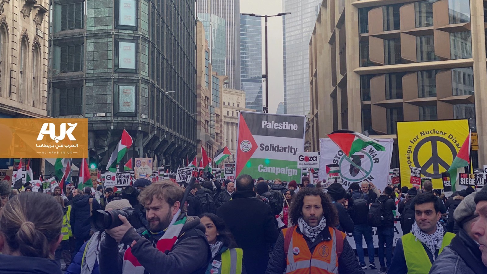 مظاهرات دعم فلسطين وإيقاف تسليح إسرائيل السبت 27 يناير 2024