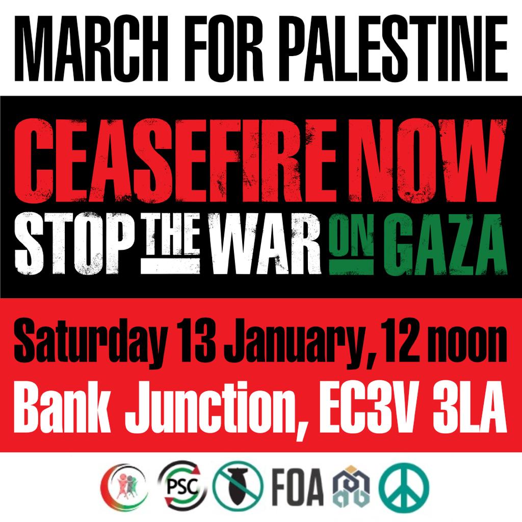 مسيرة وطنية في لندن تضامنًا مع غزة