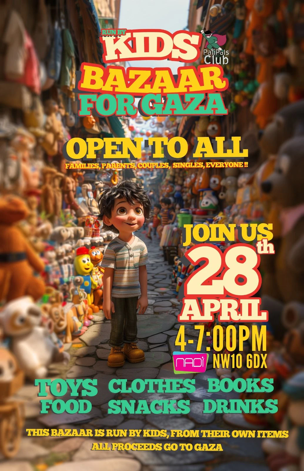 بازار الأطفال من أجل غزة