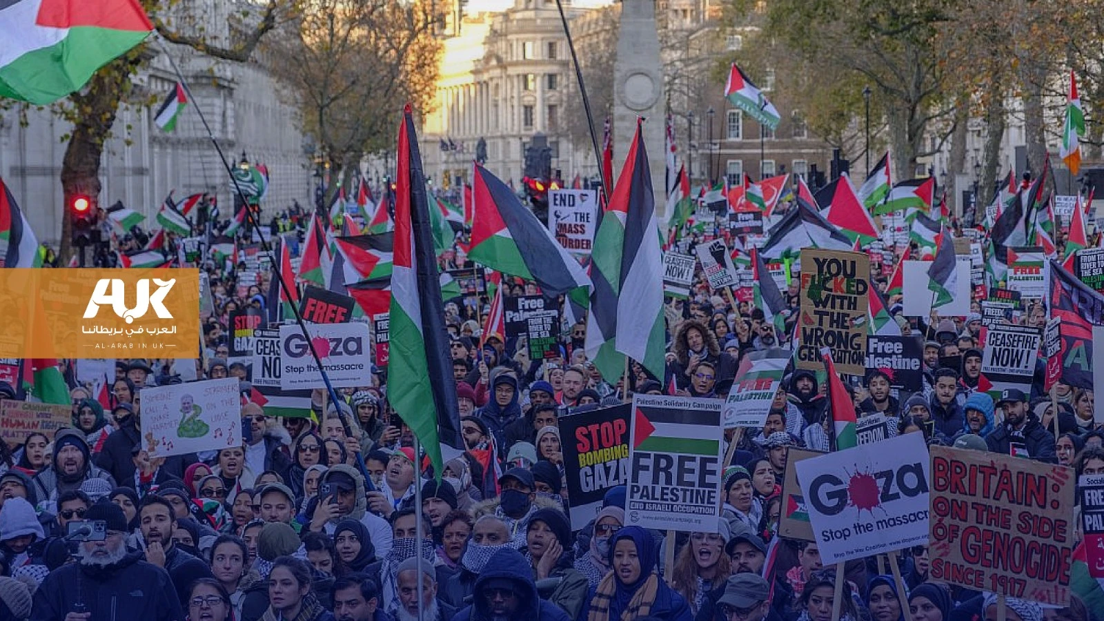 وزارة الداخلية البريطانية تدرس منح الشرطة صلاحيات جديدة لقمع مظاهرات التضامن مع فلسطين