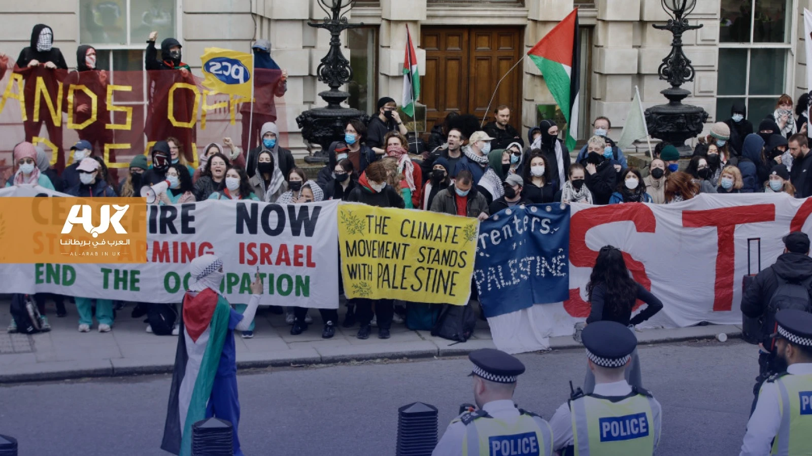 الشرطة توقف احتجاجًا مؤيدًا للفلسطينيين في جامعة أكسفورد