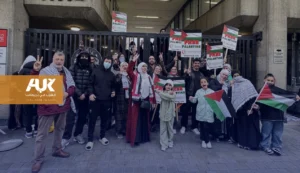 فلسطينيات بريطانيا يقدّمن المقلوبة للمعتصمين في جامعة كينجز