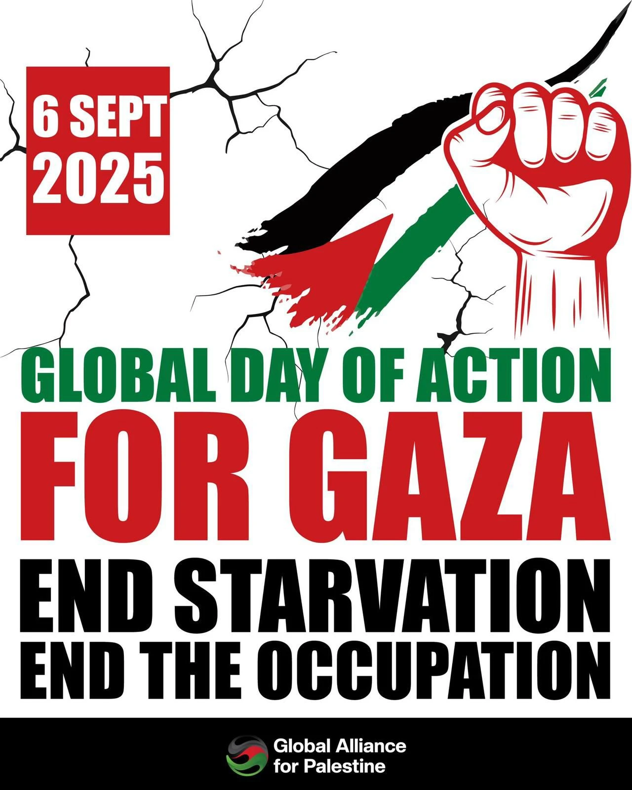 Global Alliance for Palestine announces Sep 6th a Worldwide Day of Action for Gaza