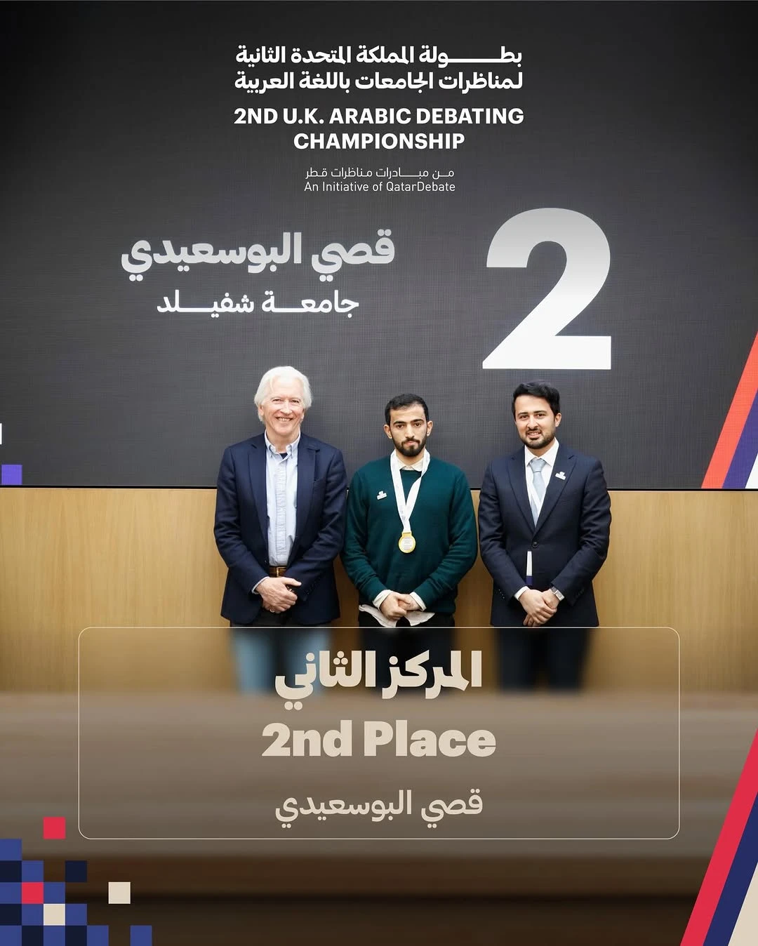 من هم الفائزون بالمراكز الفردية الأولى في مسابقة المناظرات العربية في أكسفورد؟