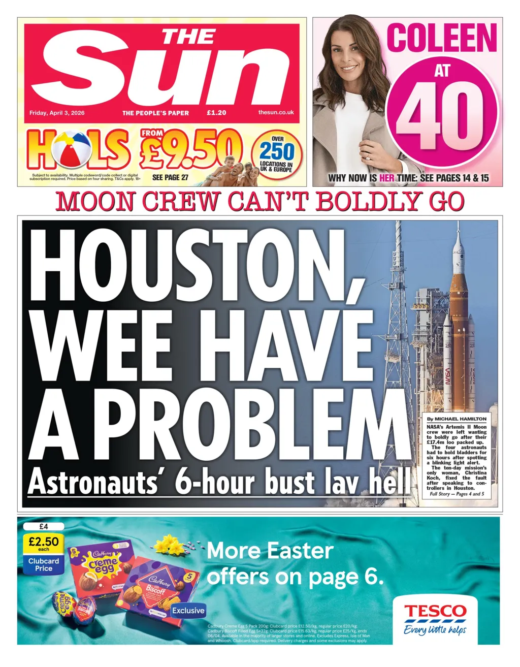  أبرز عناوين الصحف البريطانية ليوم الجمعة 3 أبريل 2026 