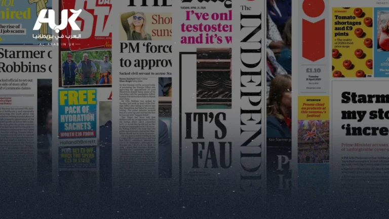 أبرز عناوين الصحف البريطانية ليوم الثلاثاء الموافق 21 أبريل 2026