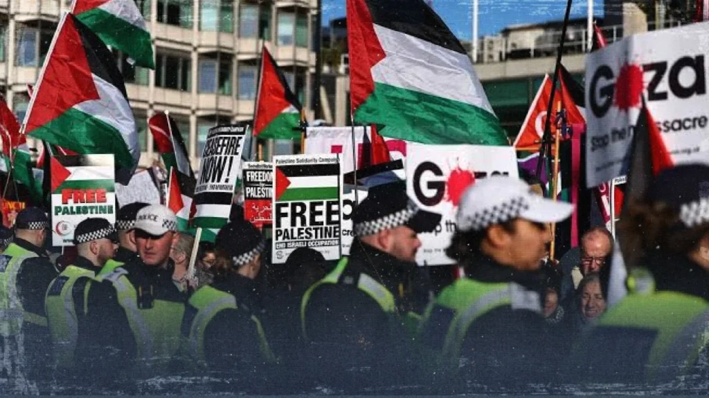مذكرة نيابية تنتقد "تضليل" الشرطة للرأي العام بشأن مظاهرات فلسطين