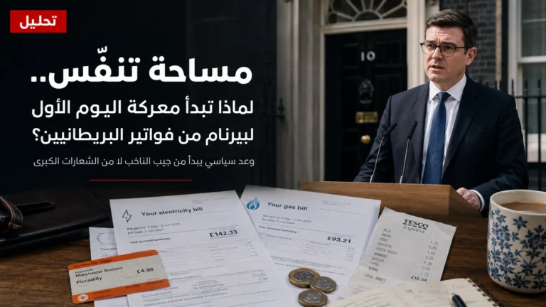 تحليل: «مساحة تنفّس».. لماذا تبدأ معركة اليوم الأول لبيرنام من فواتير البريطانيين؟