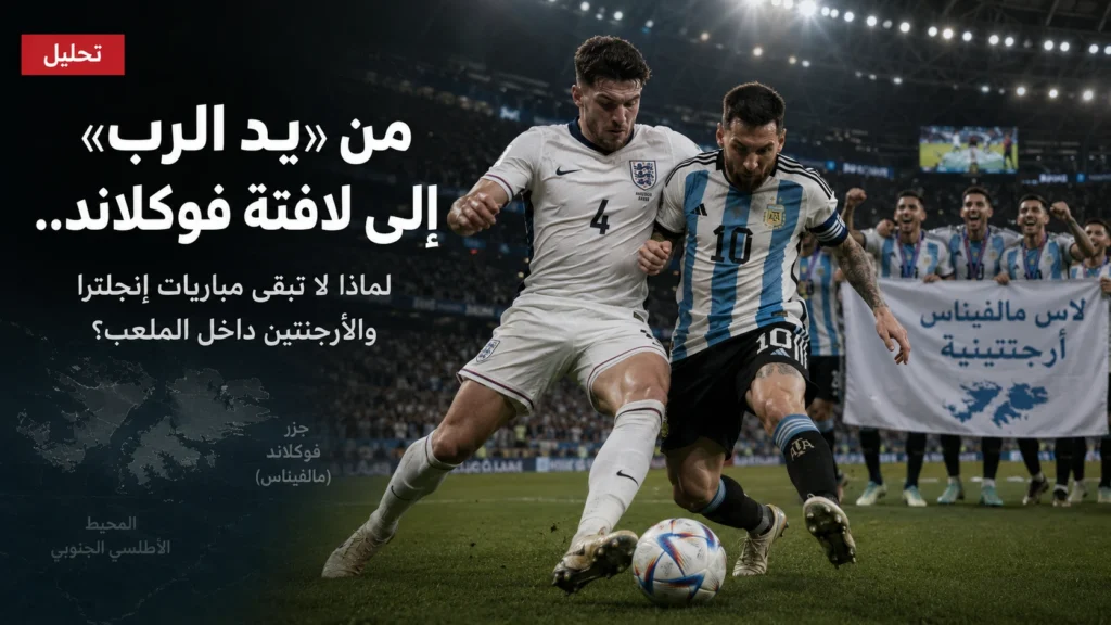 تحليل: من «يد الرب» إلى لافتة فوكلاند.. لماذا لا تبقى مباريات إنجلترا والأرجنتين داخل الملعب؟