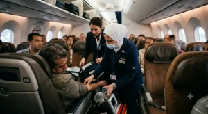طبيبة مصرية تنقذ حياة مريض على متن طائرة أقلعت من مطار هيثرو بلندن