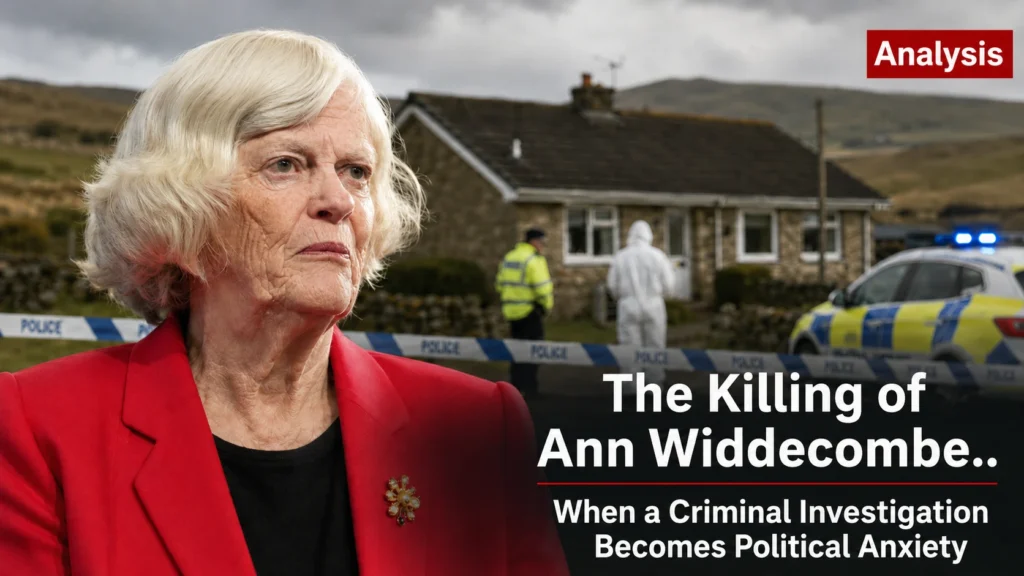 Analysis: The Killing of Ann Widdecombe: When a Criminal Investigation Becomes Political Anxiety