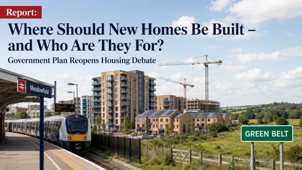 Report: Where Should New Homes Be Built – and Who Are They For? Government Plan Reopens Housing Debate