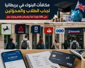 بنوك بريطانيا تتنافس على الطلاب بمكافآت نقدية تصل إلى مئات الباوندات