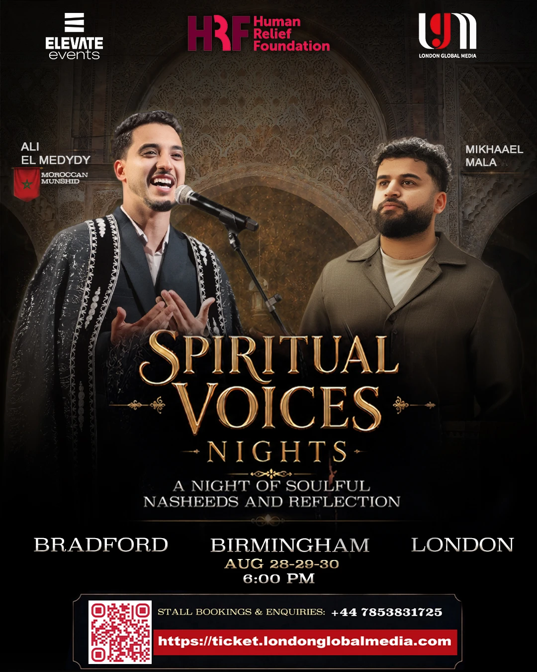 Experience the most beautiful spiritual moments during the Mawlid nights with Ali Al-Medidi and Mikaeel Mala