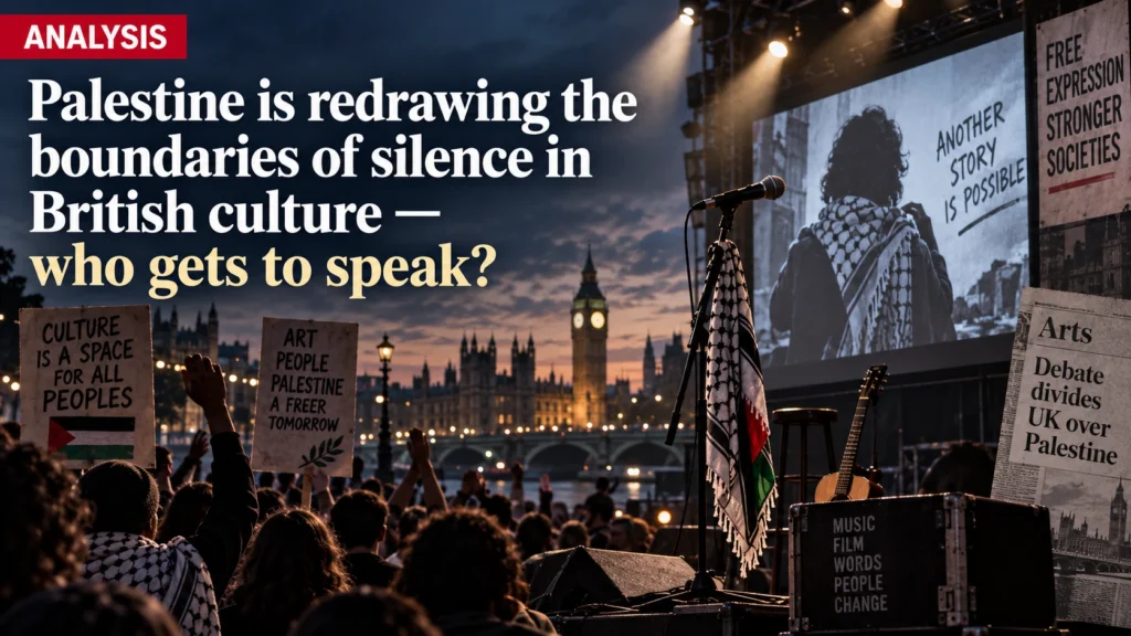 Analysis: Palestine is redrawing the boundaries of silence in British culture — who gets to speak?