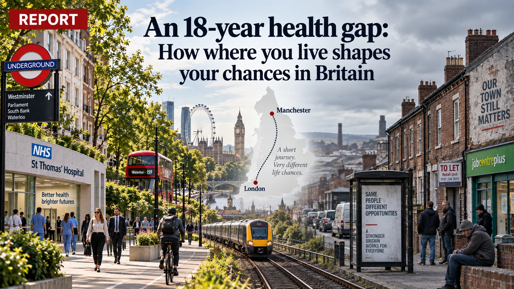 An 18-year health gap: How where you live shapes your chances in Britain