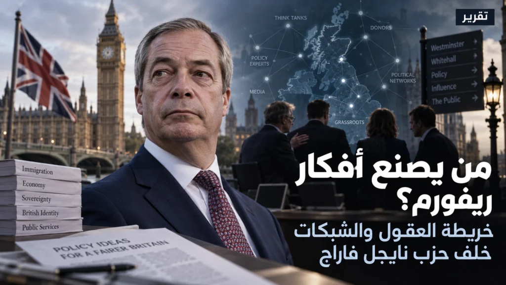 من يصنع أفكار ريفورم؟ خريطة العقول والشبكات خلف حزب نايجل فاراج