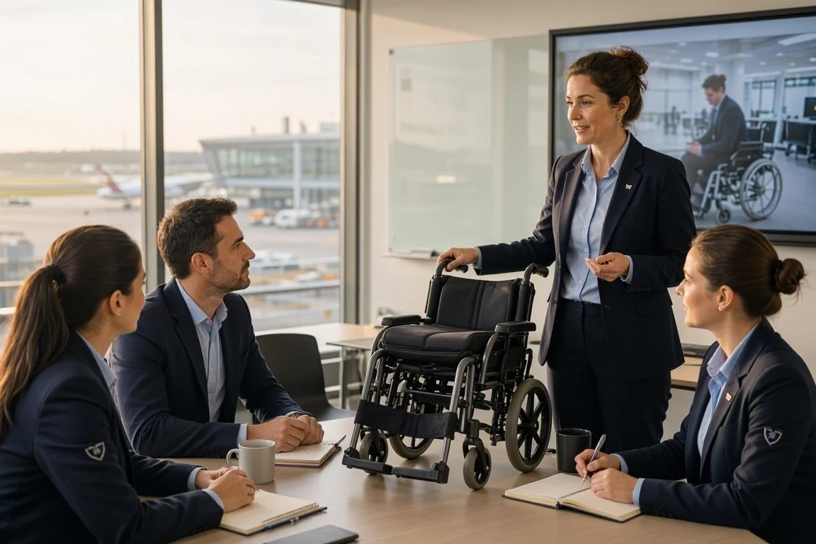 الحكومة البريطانية تتعهد بحماية أفضل لركاب الطيران من ذوي الإعاقة وكراسيهم المتحركة